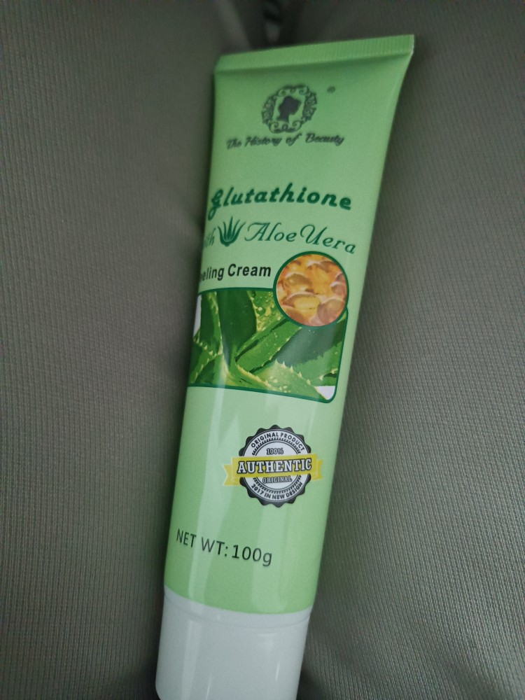 the history of beauty glutathione with aloe vera ORIGINAL Glutathione with Aloe Vera Magic Peeling Cream Exfoliate 100g  leaving skin flawless vibrant exfoliate