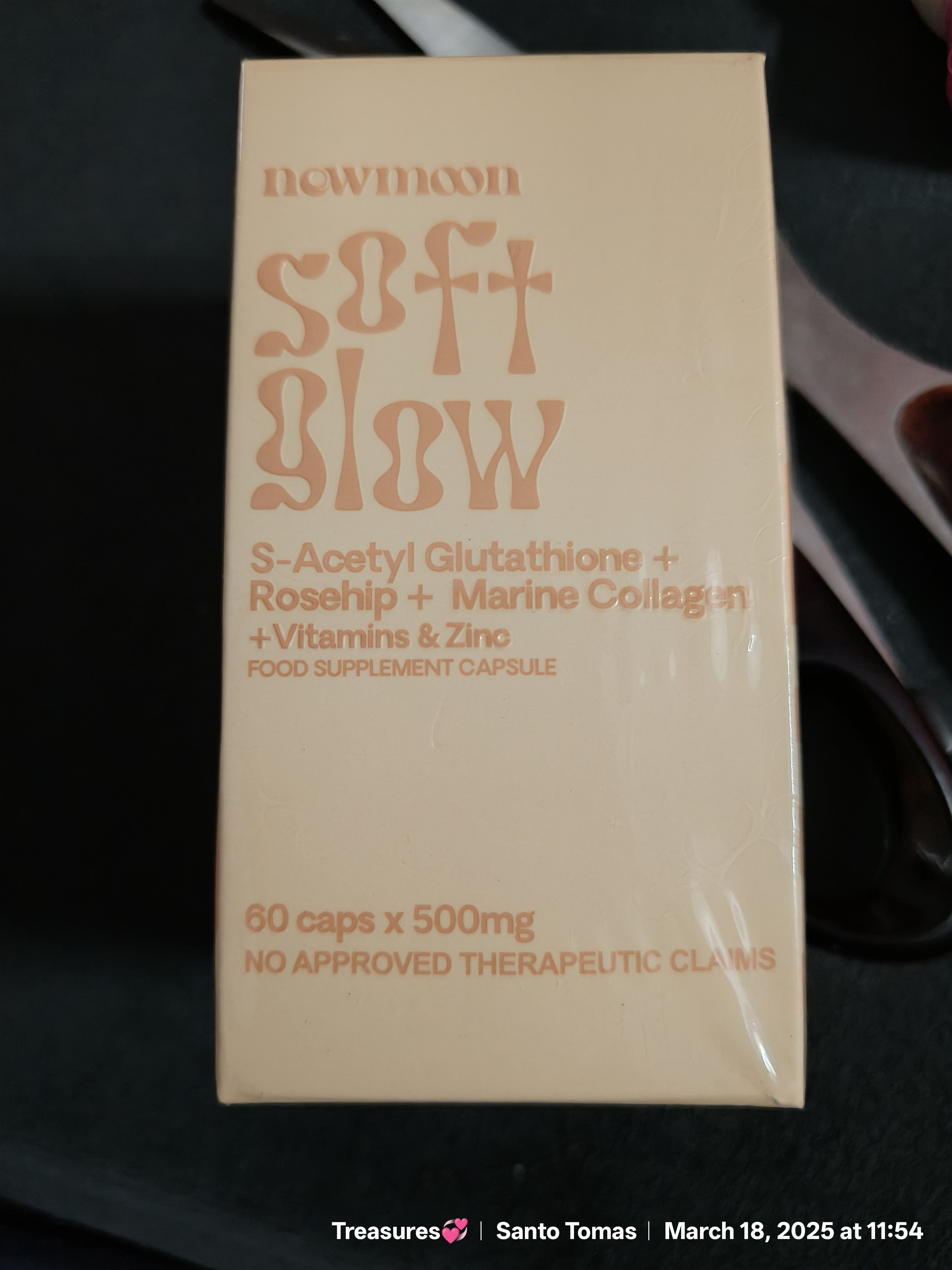 NEW MOON SOFT GLOW S-ACETYL GLUTATHIONE+VITAMIN C+ZINC 60capsules x 500mg  FOOD SUPPLEMENT S-Acetyl Glutathione Vitamin C Zinc Capsules Vitamin E  Collagen Zinc Rosehip Supplement - Lazada
