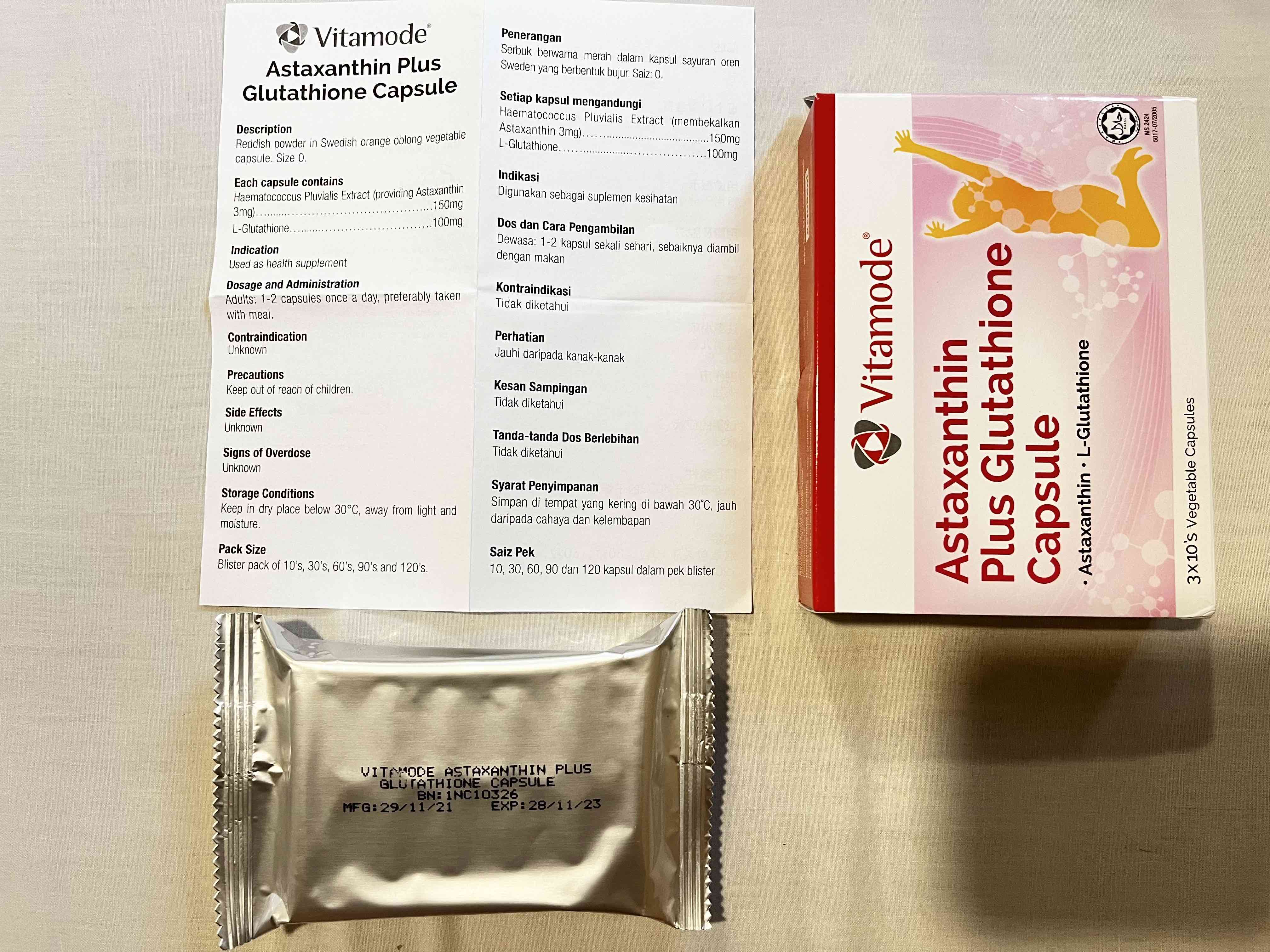 vitamode astaxanthin plus glutathione capsule Cap 30S - Maintains healthy skin Antioxidant Blend For Healthy Skin Anti-Aging Detoxification Supplement Maintain Healthy Skin With Vitamode Capsules - Lazada Refreshing