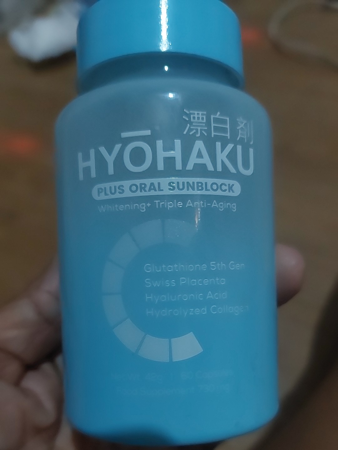 hyohaku glutathione HYOHAKU GLUTATHIONE CAPSULES 730MG / 60 CAPSULES w/ 1 Free Frozen Collagen  Facial Mask