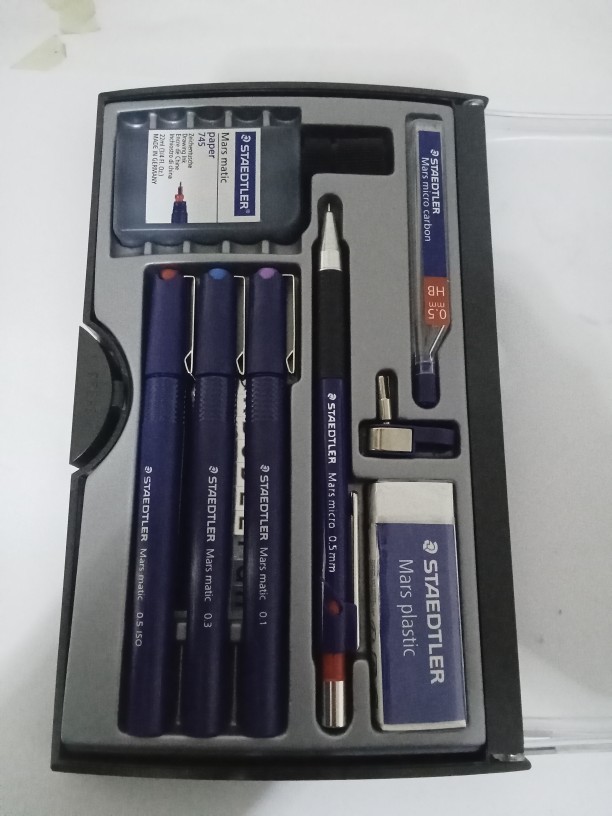 Staedtler Technical Pen Complete College Set 0.1, 0.3, 0.5mm