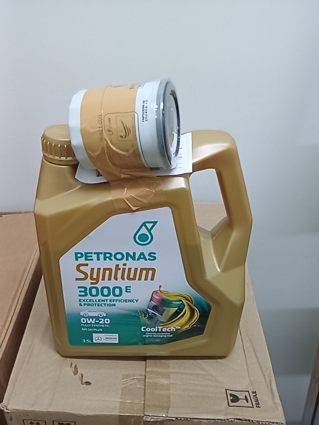 ORIGINAL) Petronas Syntium 3000 E 0W20 Fully Synthetic Engine Oil