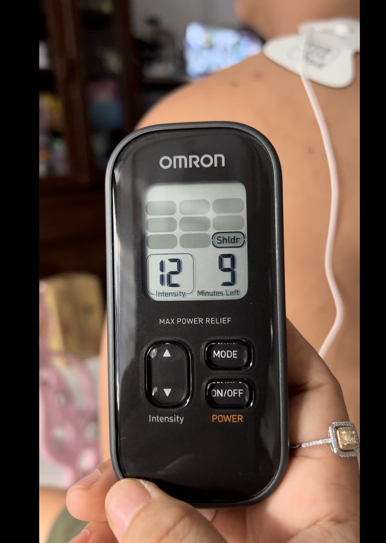 Omron PM500 Max Power Relief TENS Device & PMLLPAD-L