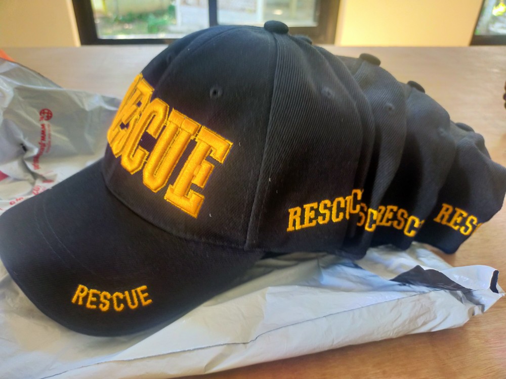 RESCUE Adjustable Baseball Cap Hats Fire Fighter Police Rescue Hat