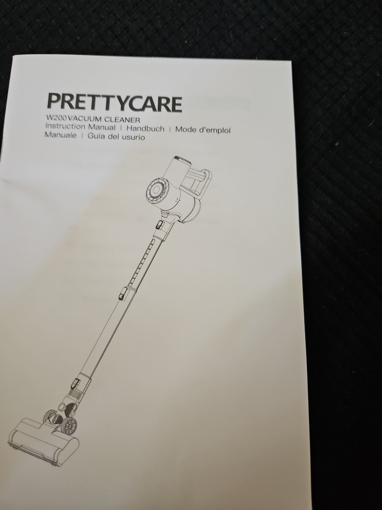 PRETTYCARE Aspiradora Escoba Inalámbrica 20Kpa Autonomía 30 Mins con  Indicación de Potencia 4 en 1, sin Bolsa, Potente Aspirador de Mano  Eléctrico, Alfombra Pel…