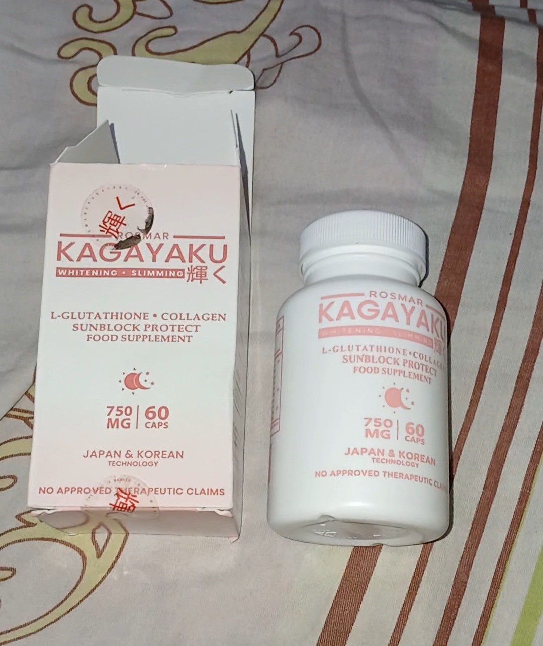 Best Seller ORIGINAL ROSMAR KAGAYAKU GLUTA CAPSULE 60 Capsules x 750MG | FDA  Approved | Skin Whitening Capsules | Whitening & Slimming | Collagen | L-  Glutathione