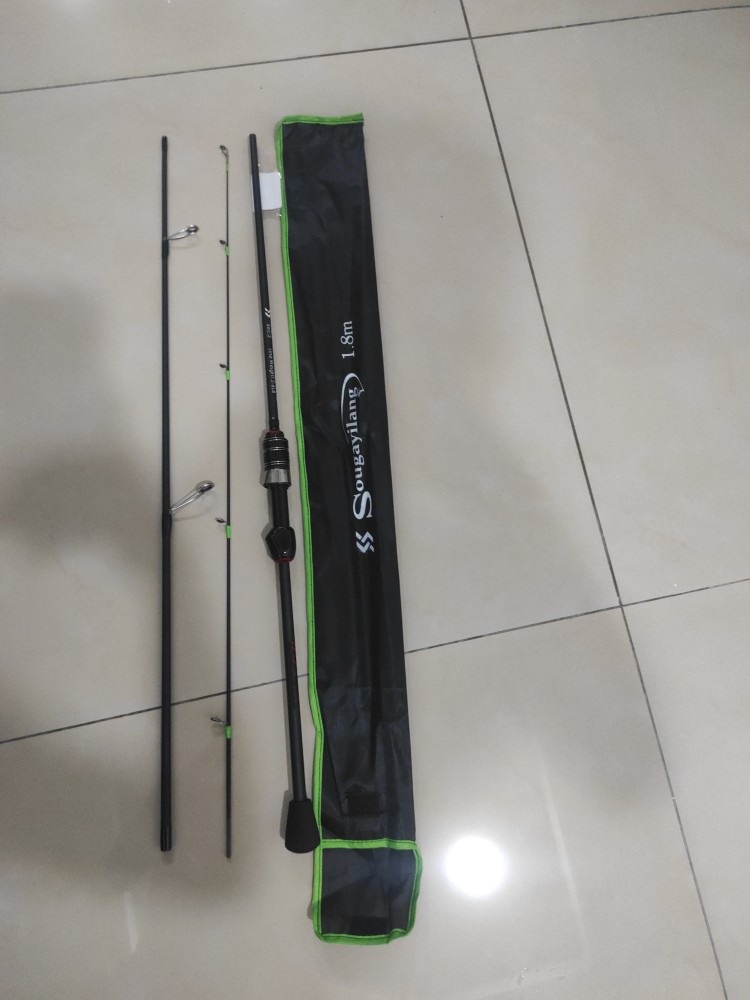 Fishing Rod 1.8M 2.1M 3 /4 Sections 24T Carbon Fiber Fishing Rod  Spinning/Casting Fishing Rod Carp Fishing Pole for Carp Bass Fishing  Saltwater Freshwater