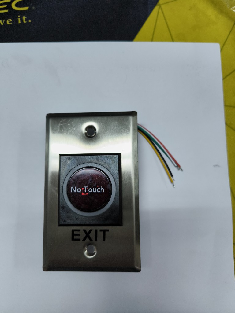 Door Exit Push Button Release Switch Opener NO COM NC LED light For Door  Access Control System Entry Open Touch