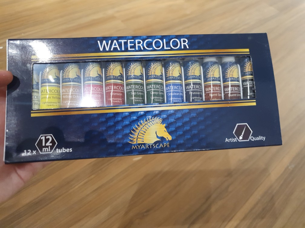 MyArtscape Watercolor Paint Set - 12 x 12ml Tubes - Lightfast - Highly  Pigmented - Vibrant Colors - Fade Proof - Painting Kit for Adults & Hobby