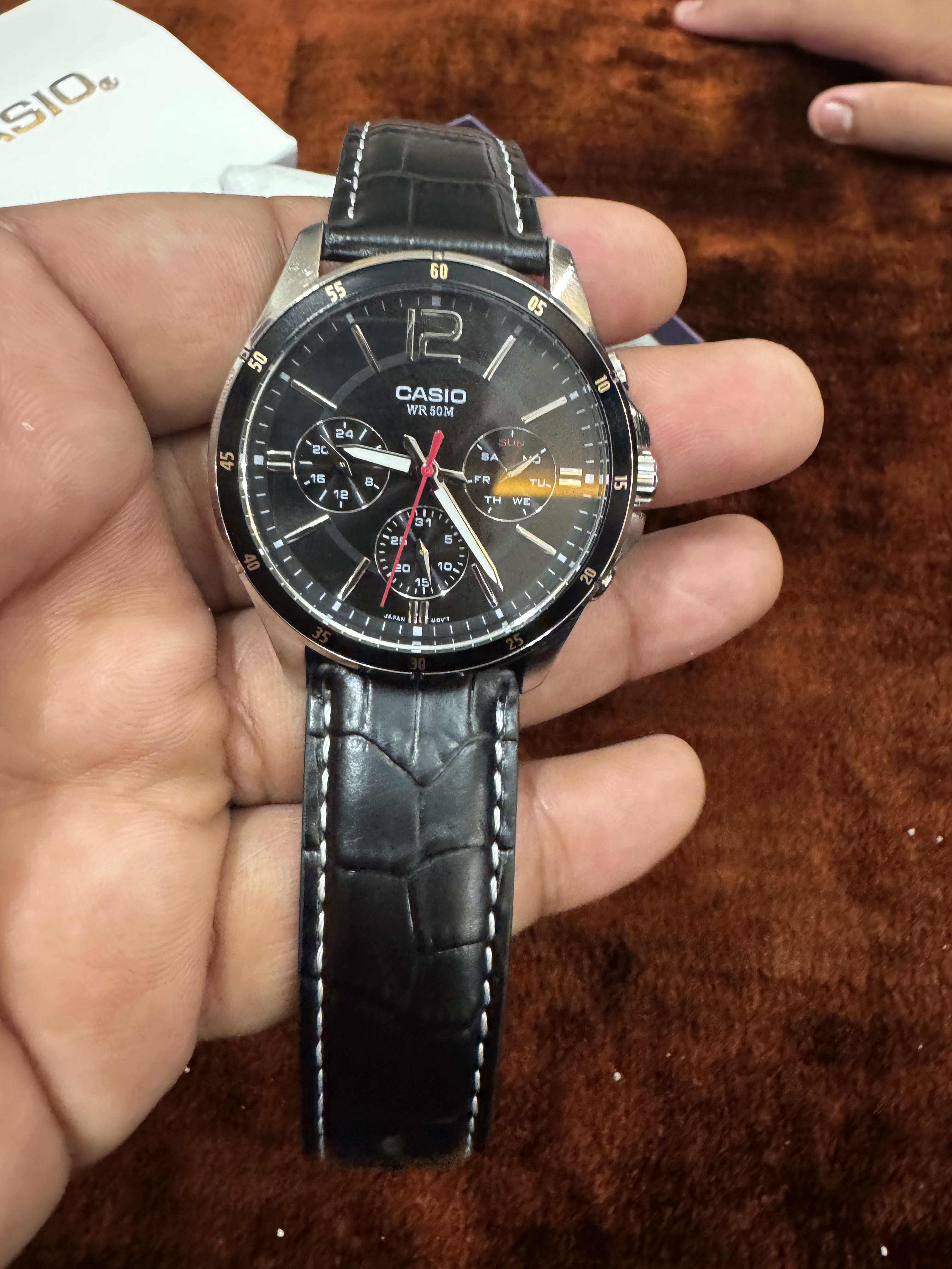 Original Casio MTP-1374L-1AVDF Stainless Steel Wrist Watch for