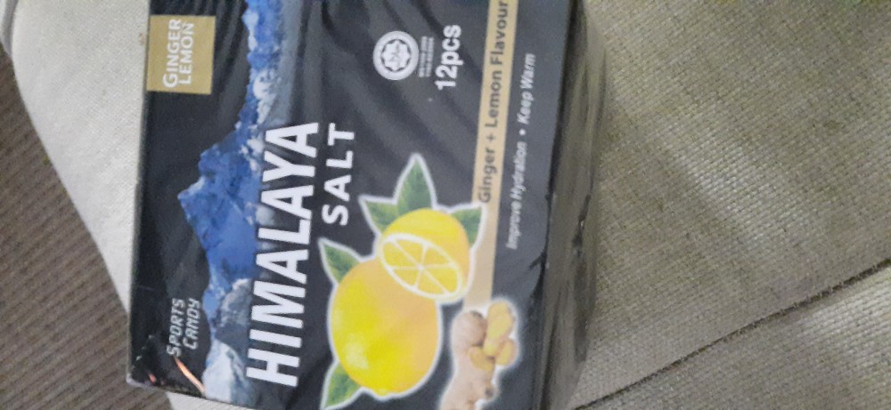 1 Box Big Foot Natural Himalaya Salt Mint Candy - Lemon Flavour ( 12 Pcs )