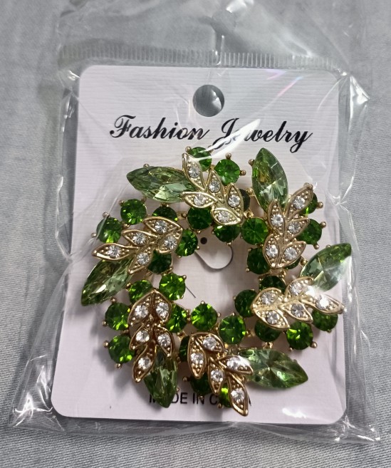 Rhinestone Shining Brooches For Women Unisex Luxury Bouquet Crystal Pins  Fashion Elegant Olives Brooch Pins Dress Clip Jewelry