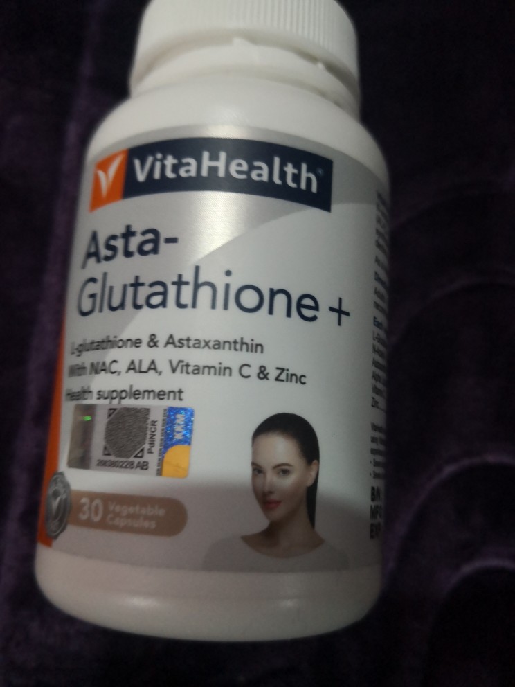 VitaHealth Asta Glutathione 300mg Plus 30 capsules (High Strength)