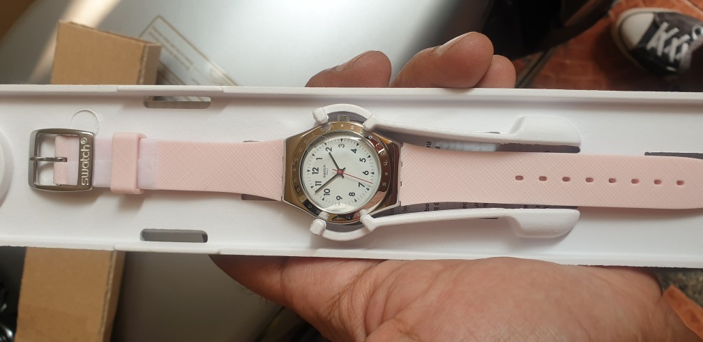 Swatch irony pink hot sale