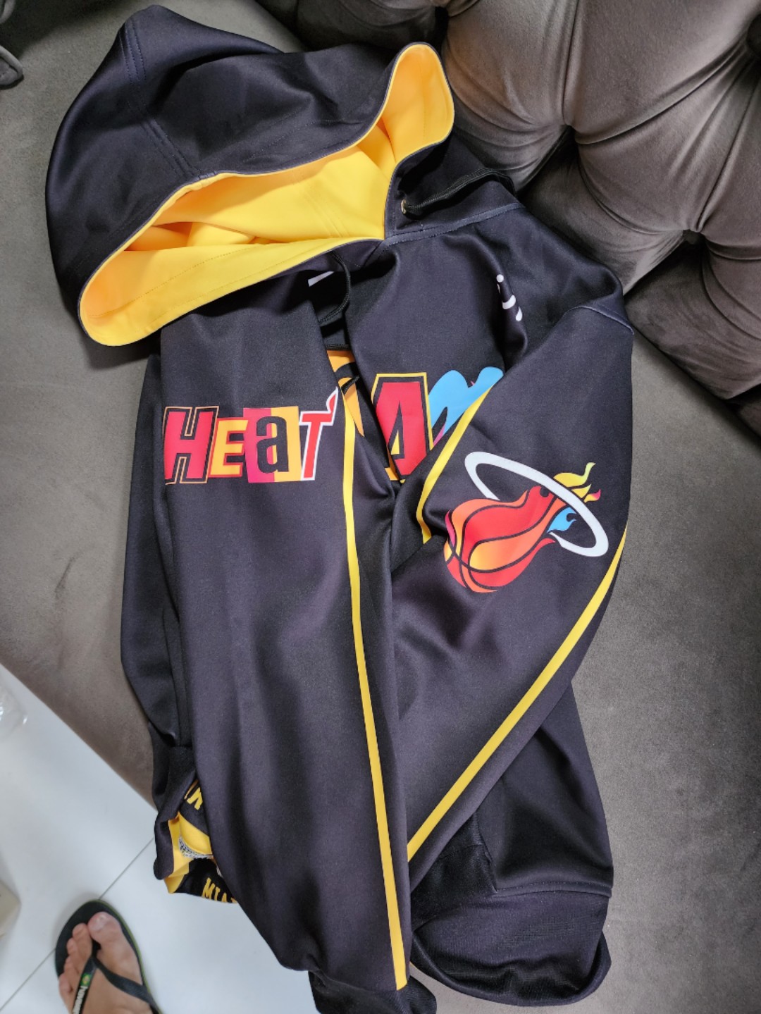 Ztore 75th Edition NBA Miami Heat Hoodie Warmer Jacket 2022