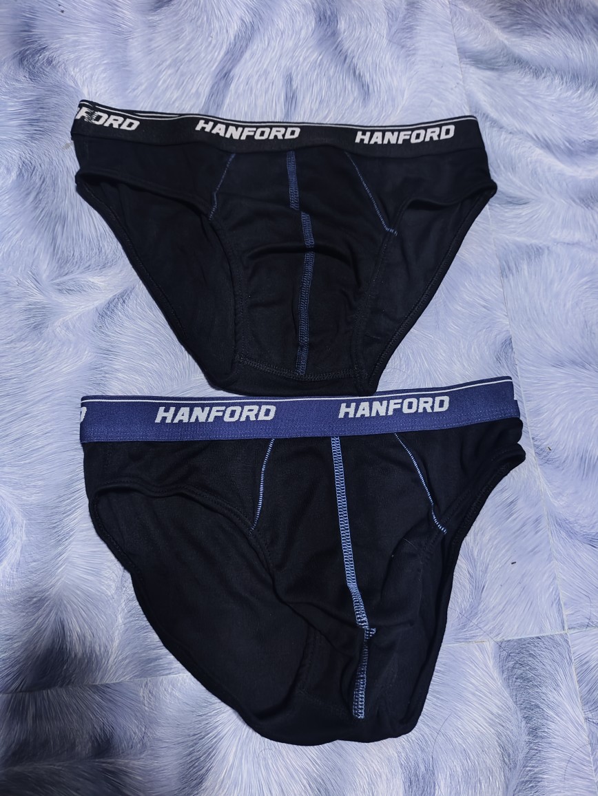 Hanford Men Premium Ribbed Cotton w/ Contrast Stitch Briefs