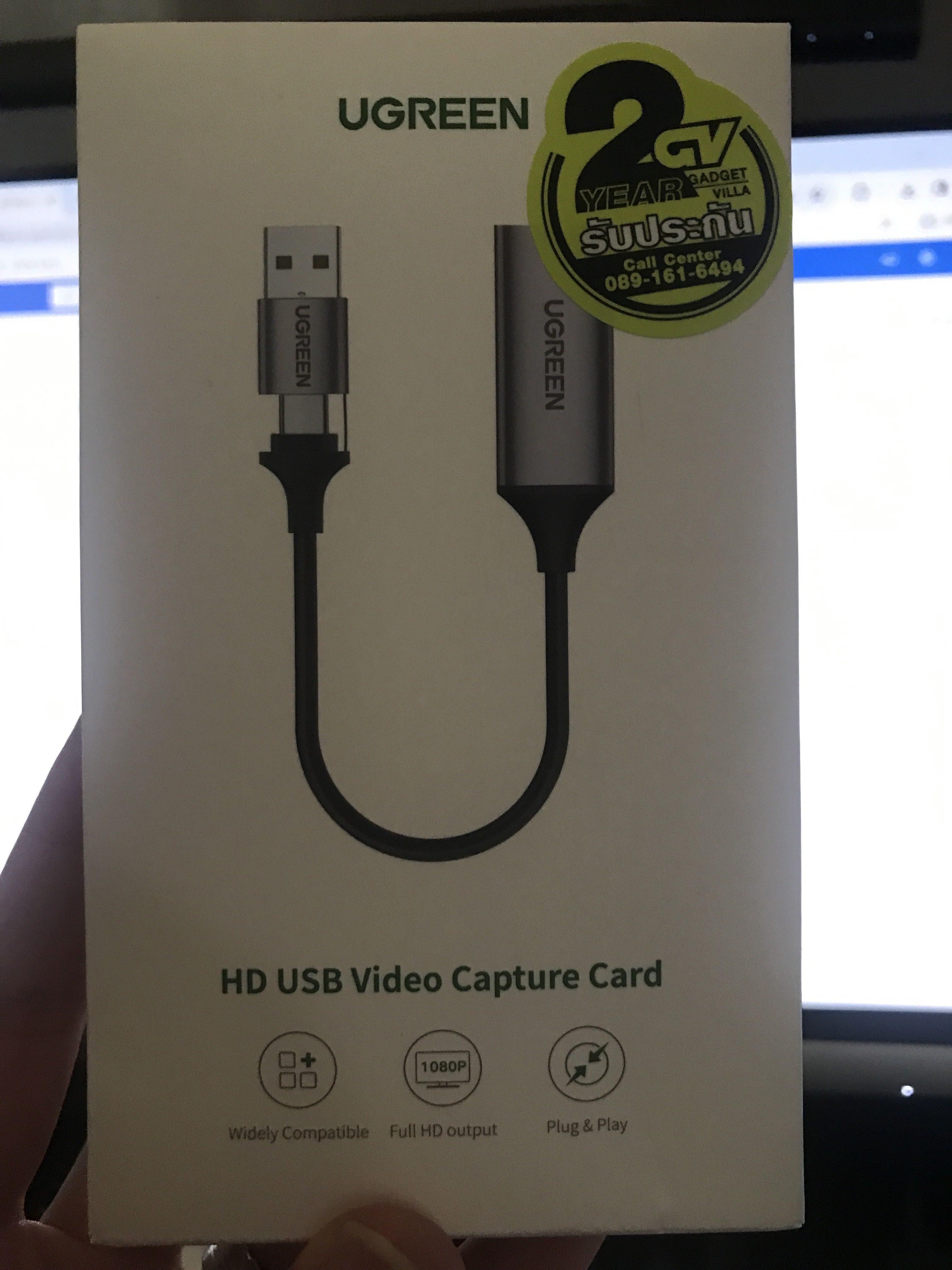 UGREEN 40189 USB / USB-C TO 4K HDMI VIDEO CAPTURE CARD - Ugreen Thailand