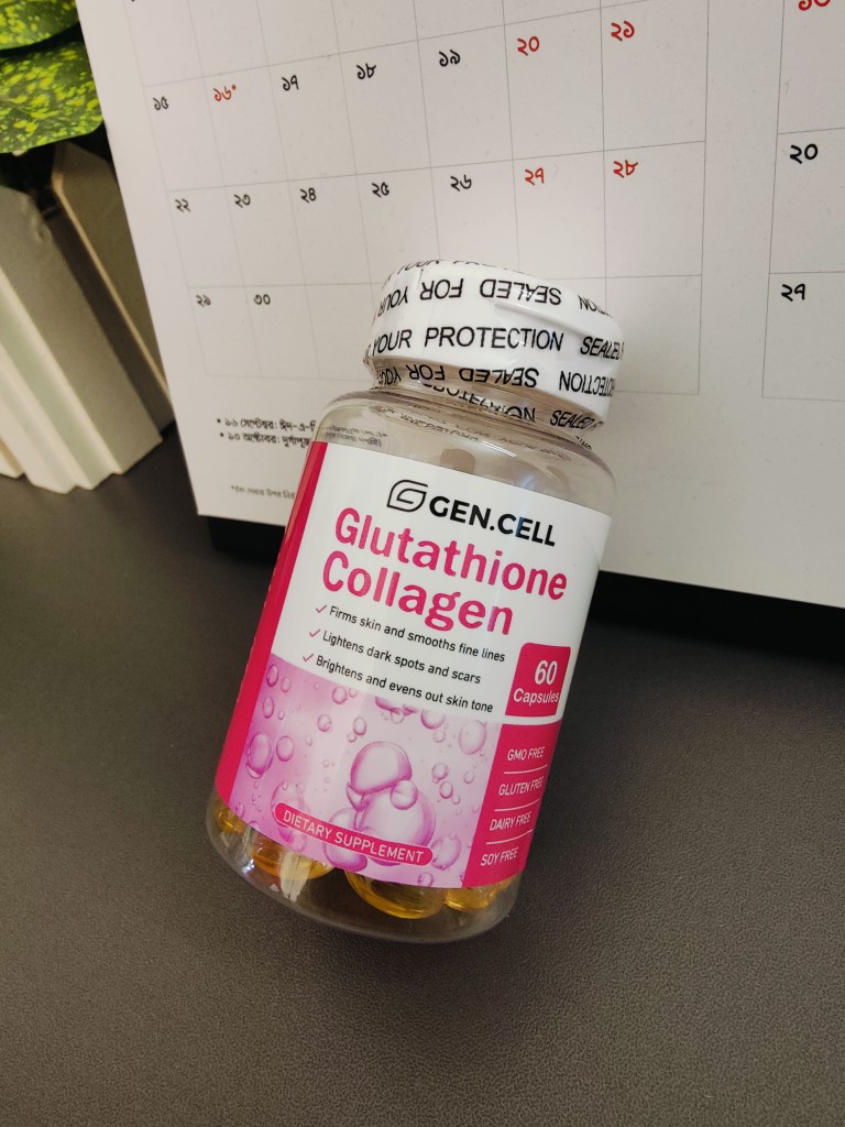 30 or 60 capsules of GEN.CELL Glutathione Collagen for Youthful skin, nail  and hair | Daraz.com.bd