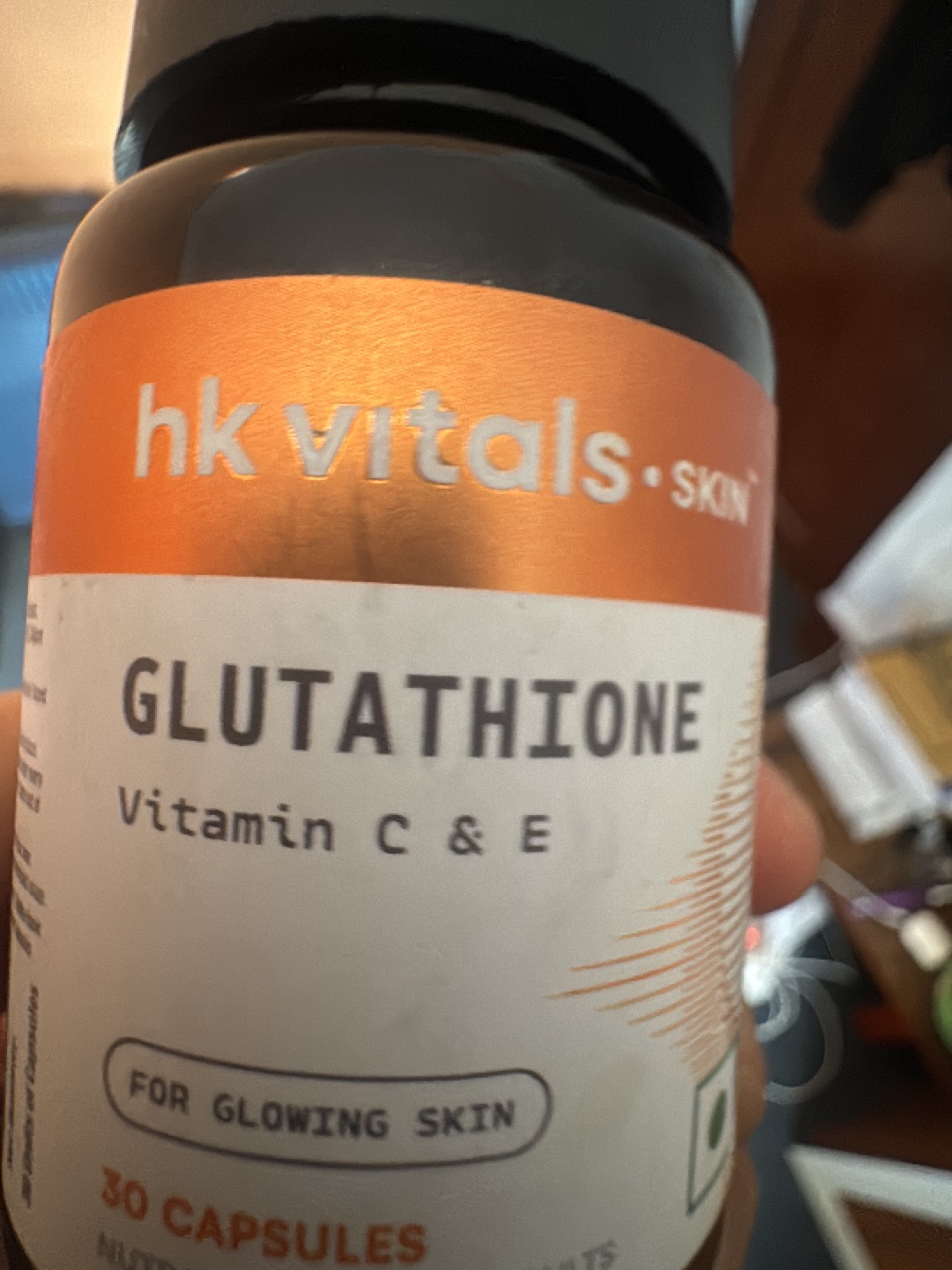 hk vitals glutathione capsule HK Vitals Glutathione Tablets for Healthy, Brightening & Radiant Skin for  Men & Women with Biotin Vitamin C & E Antioxidant Support For Skin Glow And  Hydration 30 capsules