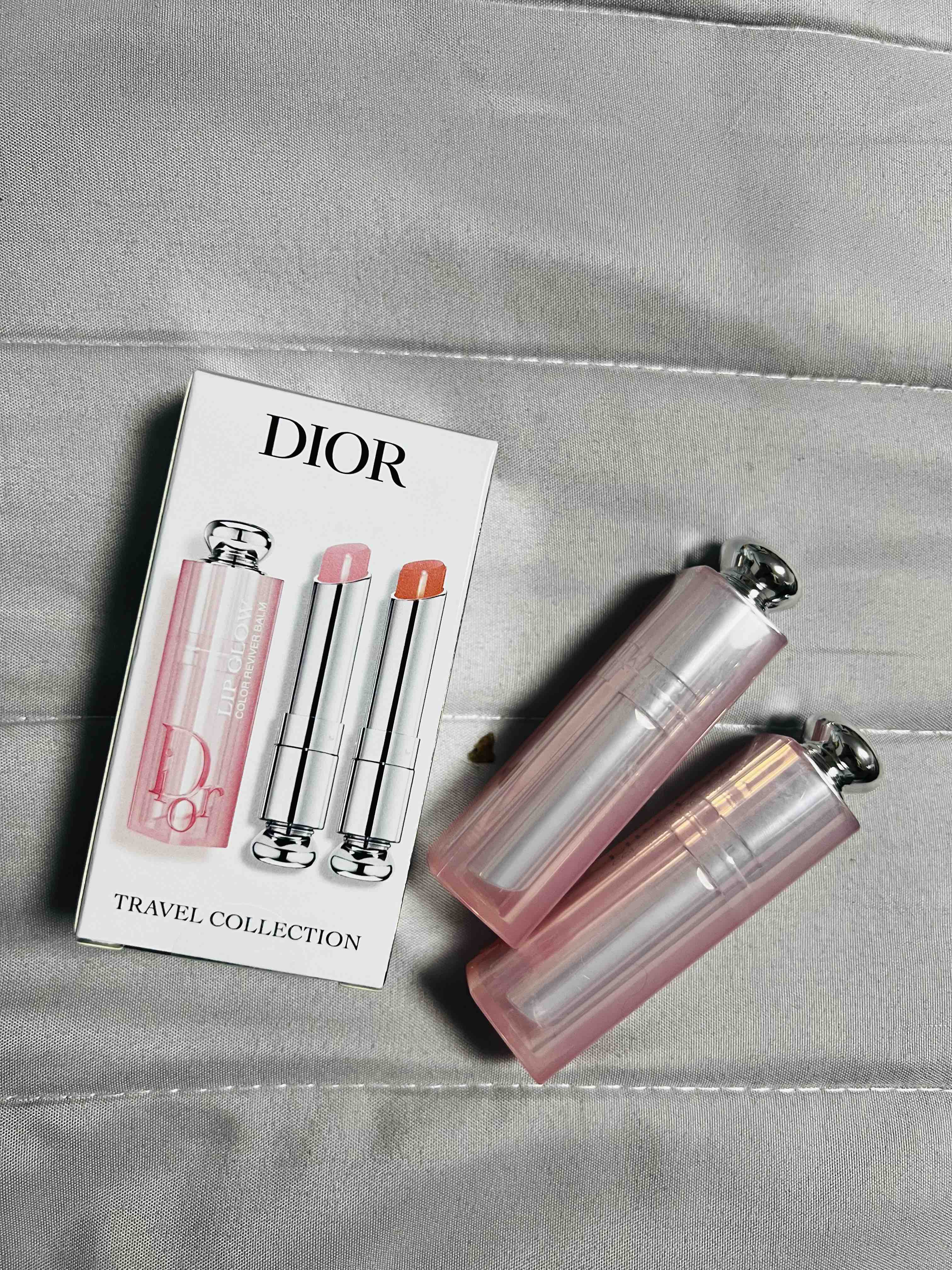 CHRISTIAN DIOR Addict Lip Glow Lipstick Set 3.2g x 2 (001 + 004