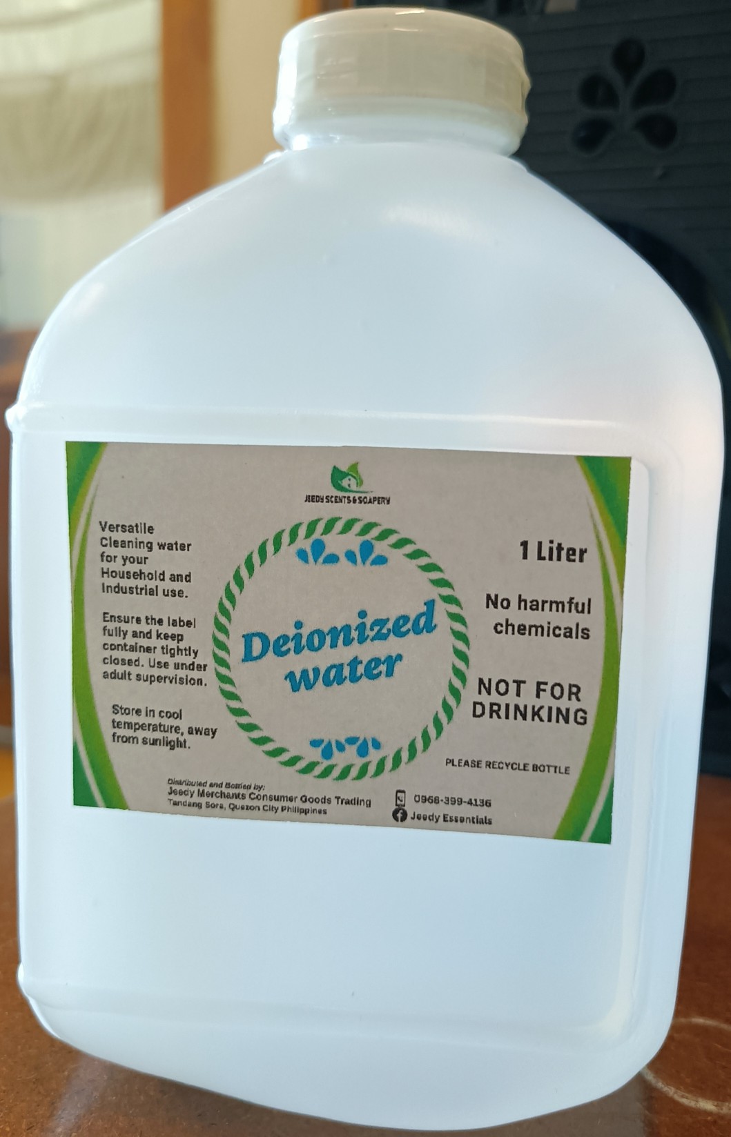 Deionized Water, 1 LITER