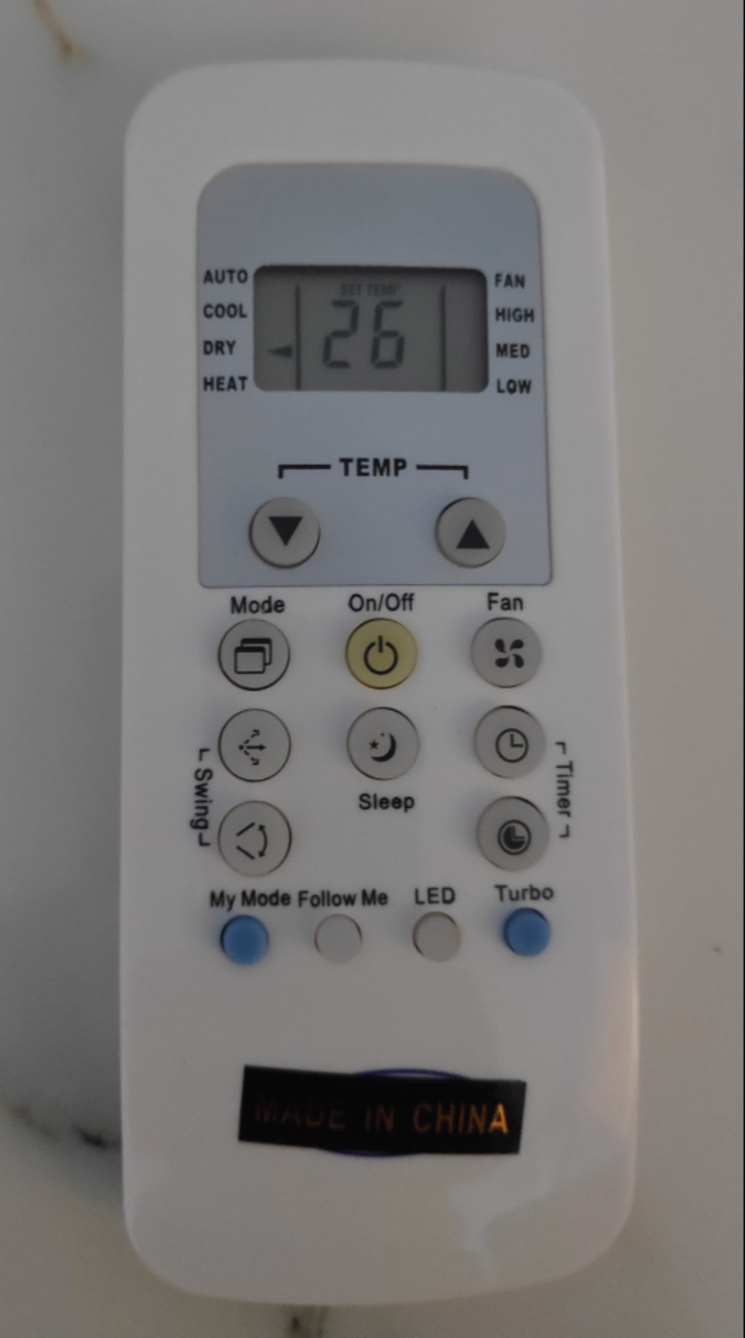 ALLIMITY Telecomando Universale Per Condizionatore Carrier - Modello RG56N-BGEF, Sostituisce RG56/BGEF, RG56N/BGE, RG67V/BGEF E Altri, Plug&Play