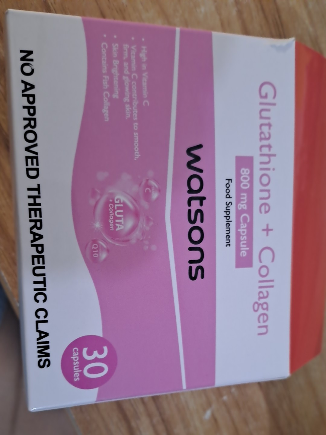 WATSONS GENERICS Glutathione + Collagen 800Mg Capsule 30S