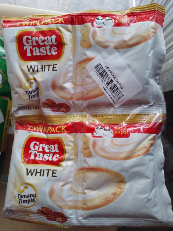 Great Taste White 3-in-1 Coffee Twin Pack Sachets 50g | Lazada PH