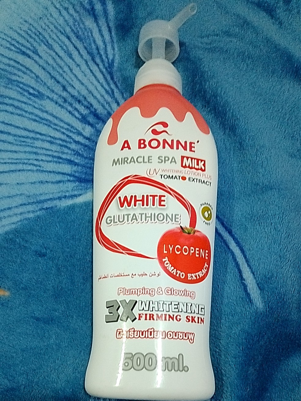 a bonne white glutathione lotion 2x A Bonne Miracle Spa Milk UV Whitening Lotion with Tomato Extract 500ml