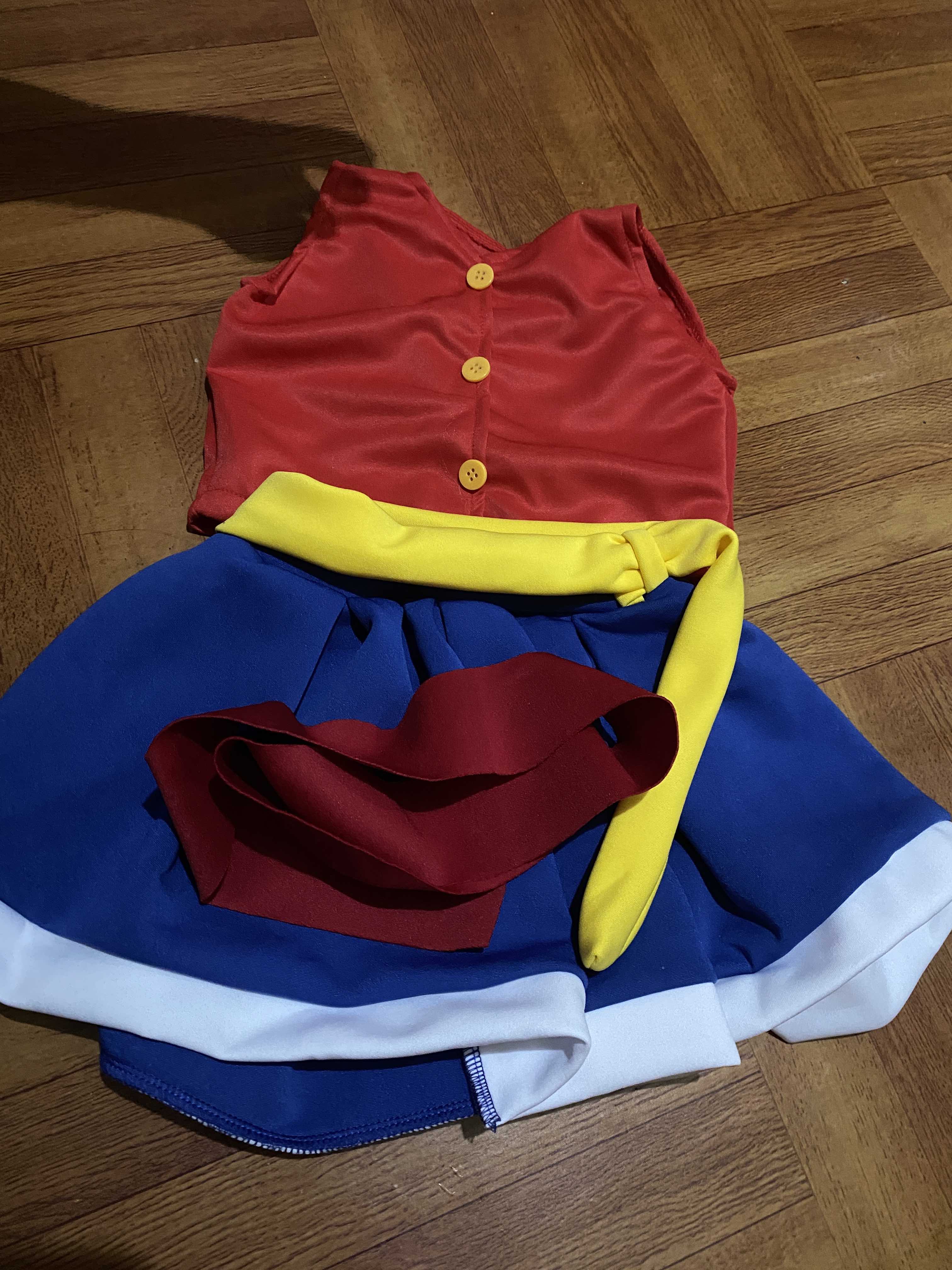 One Piece Girl Version Monkey D Luffy Costume for baby up to 12