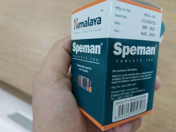 Speman Himalaya - 10 Boîtes De 60 Comprimés Pour La Santé Masculine, Livraison Gratuite