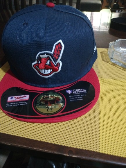 New Era MLB Cleveland Indians Snapback Topi Men Women 59FIFTY Baseball Hip  Hop Full Close Cap Hat Vpj4