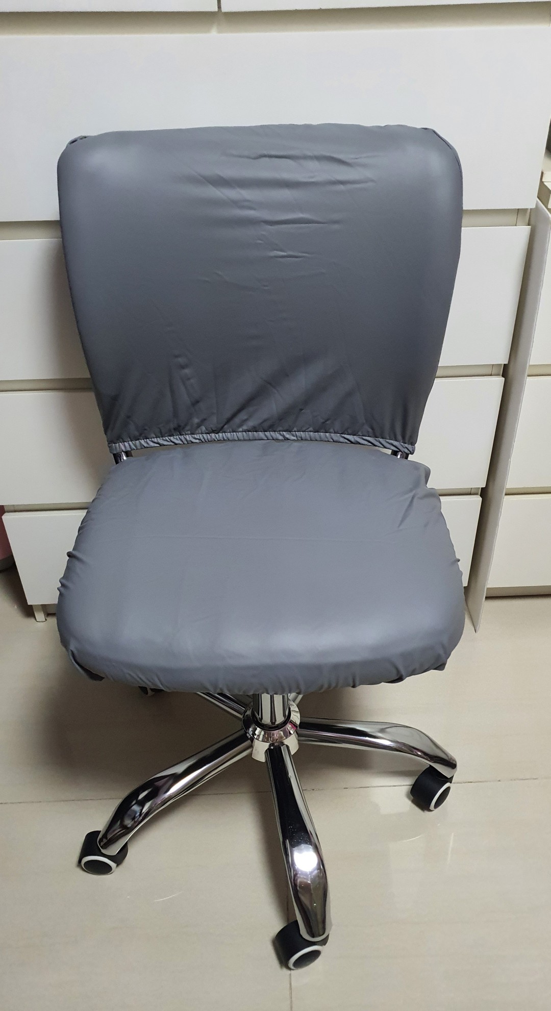 Waterproof Office Chair Cover PU Leather Solid Computer Chair