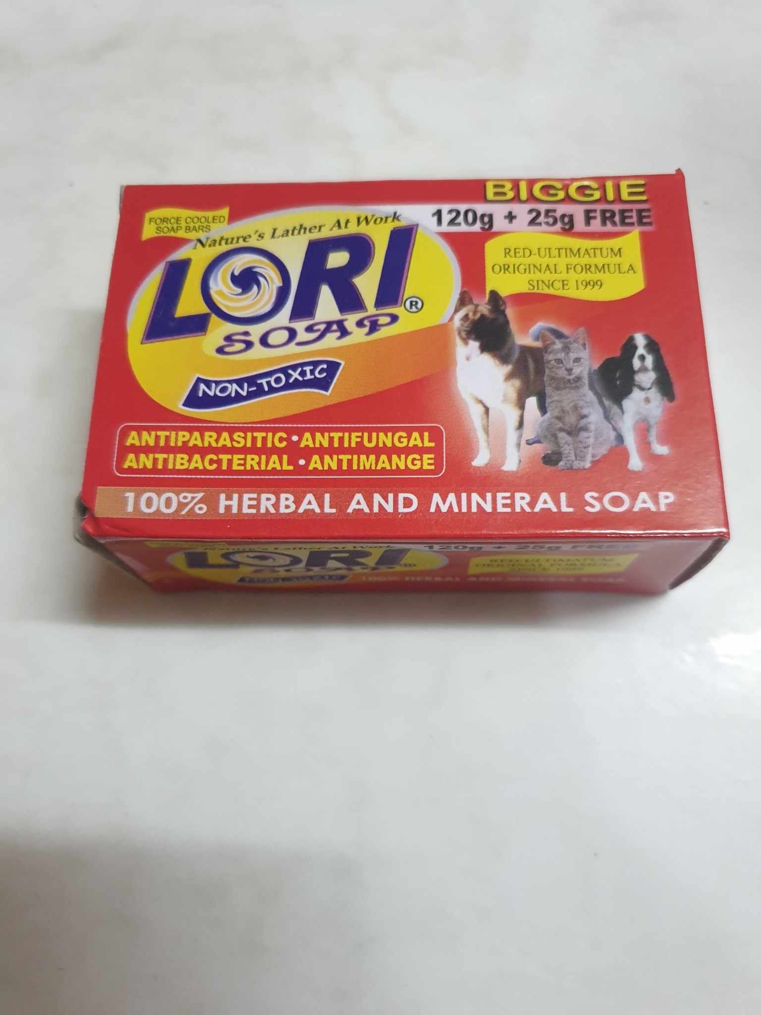 Lori Herbal and Mineral Soap Non Toxic Biggie RED 120g 25g Companion Soap Philippines Lazada PH