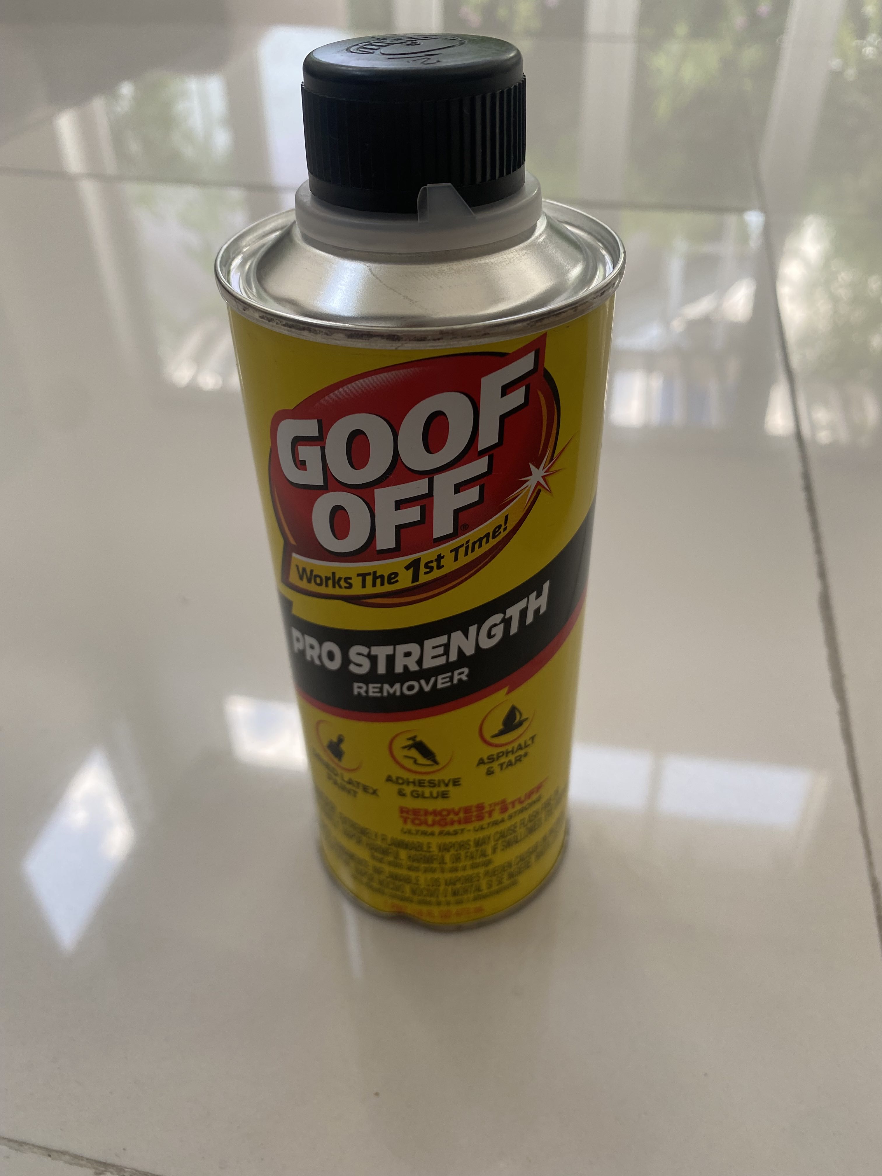 Goof Off FG653 Professional Strength Remover, Pourable 16-Ounce,Liquid