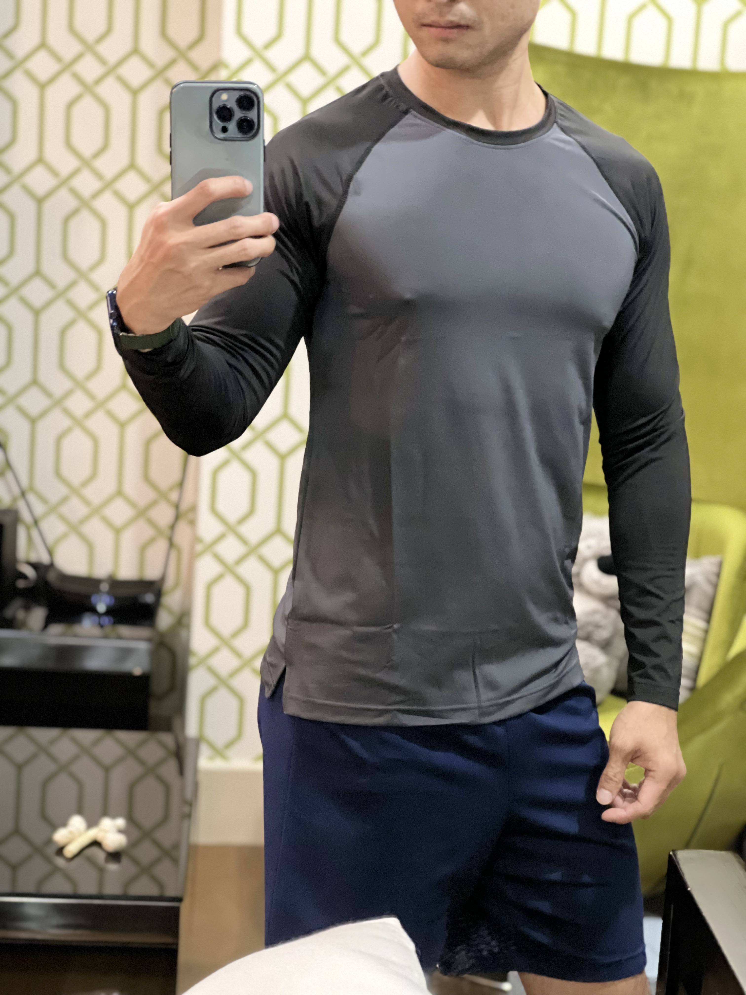 2022 Mens Training Fitness Shirts Tight Elastic Quick Dry