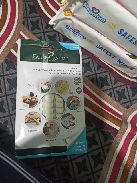 Tack-it-fastening mass, white 50g - Faber-Castell