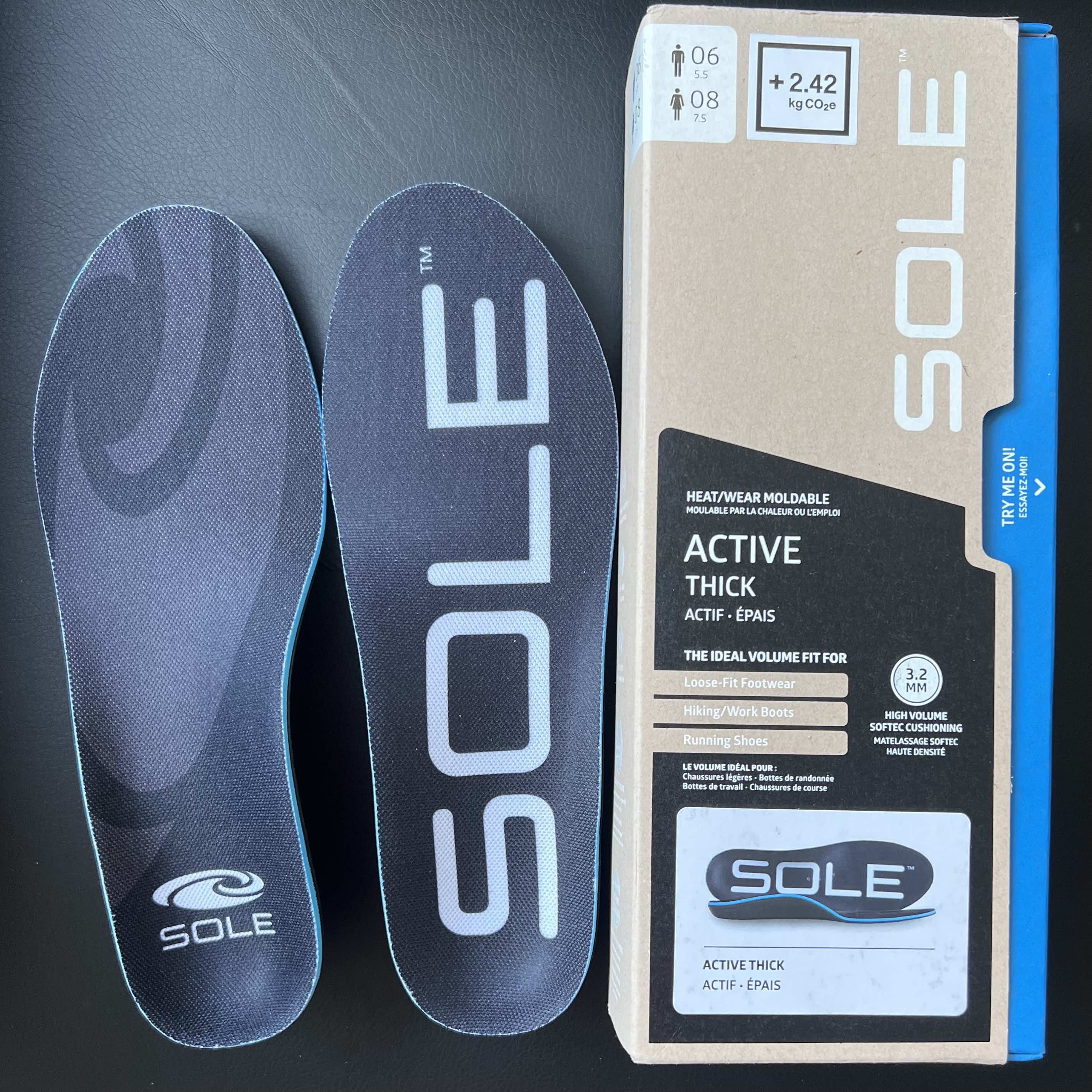 Softec Ultra Sole Softec Response Heat Moldable Insoles Sole