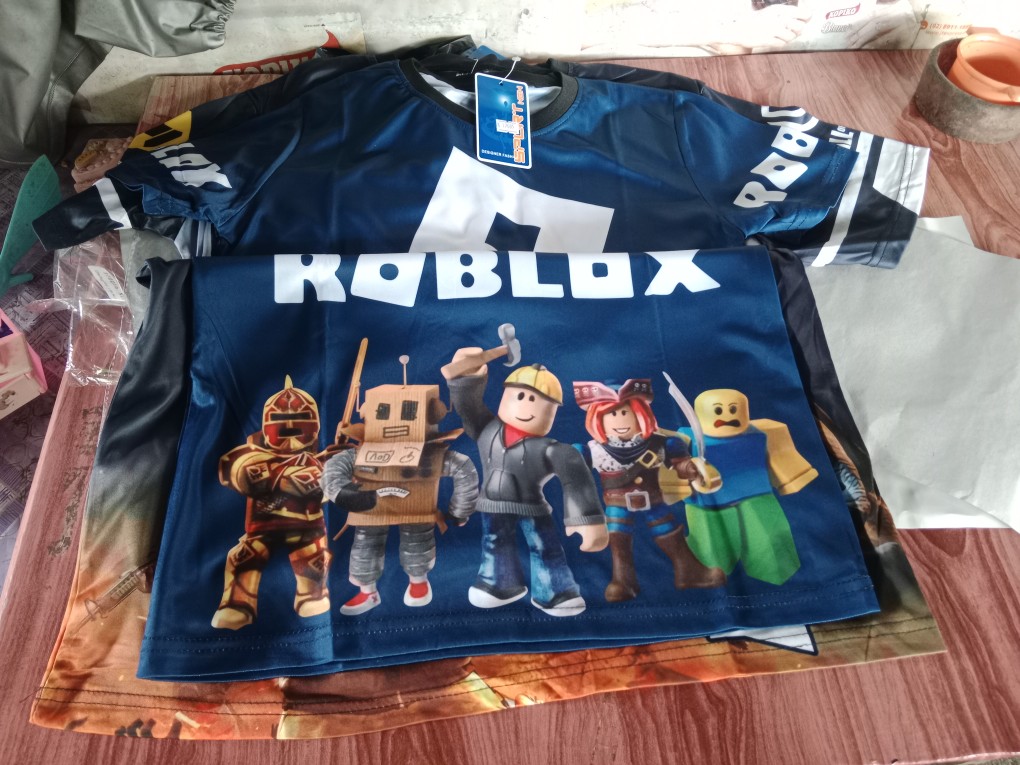 Children's terno jersey T-shirt sweatshirt Clothify Roblox T-shirt for Kids  Game Cartoon Printed Shirts 17005