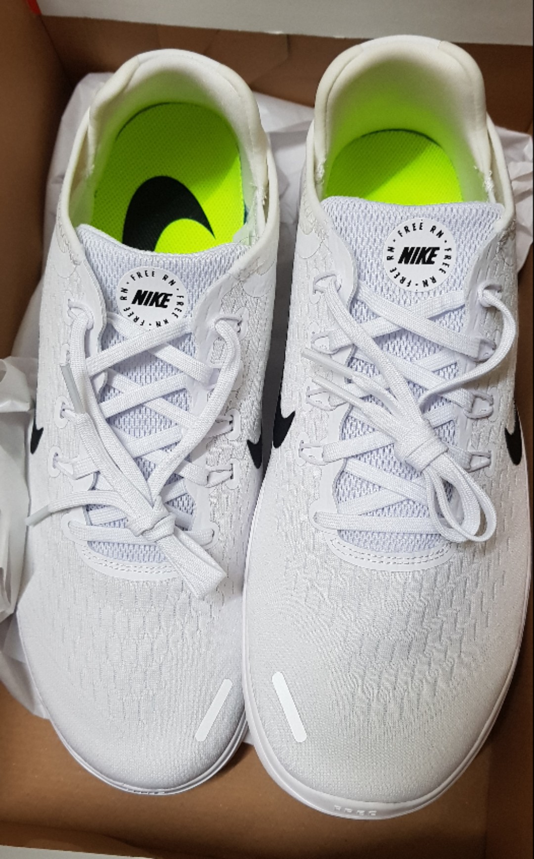 Nike free rn outlet 2018 white on feet