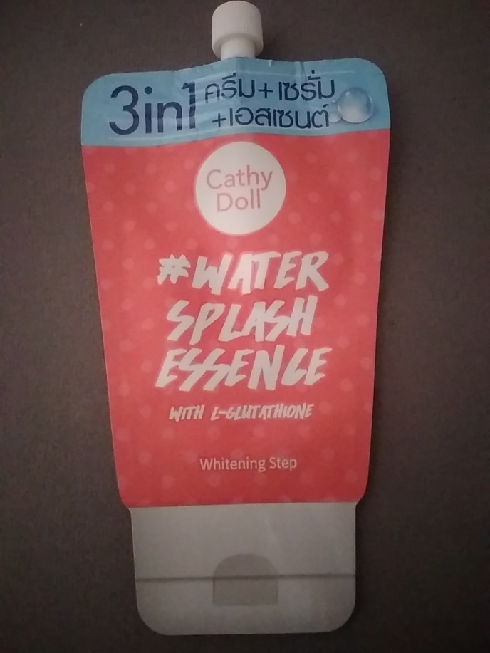 cathy doll water splash essence with l glutathione Cathy Doll Water Splash Essence with L-Glutathione ครีมน้ำแตก 1 ซอง main image 0