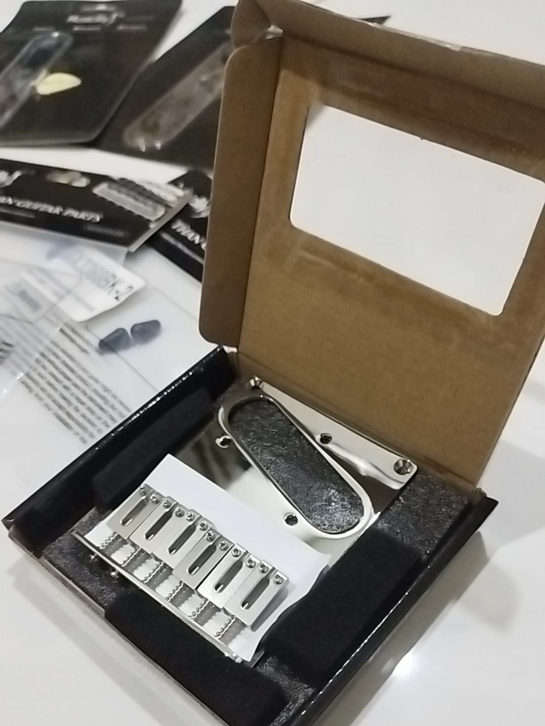 Value Musiclily Pro 54mm Modern Telecaster Bridge 6 SUS Stainless Steel