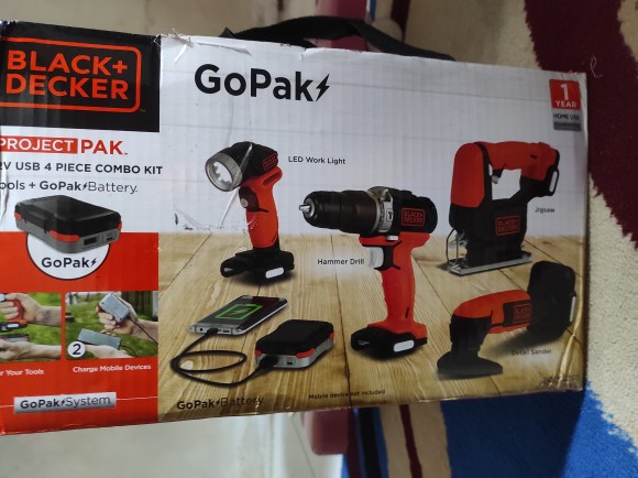 Jual Black Decker GoPak 4 in 1 BDCK123S1S Perkakas Baterai Set 12