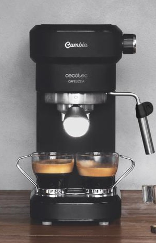 Cecotec Cafetera Espresso Compacta Power Espresso 20 Pecan. 1100W, 20  Bares, Sistema Thermoblock, Vaporizador Orientable, Brazo Portafiltros con  Doble salida y 2 Filtros, 1,25 Litros : : Hogar y cocina