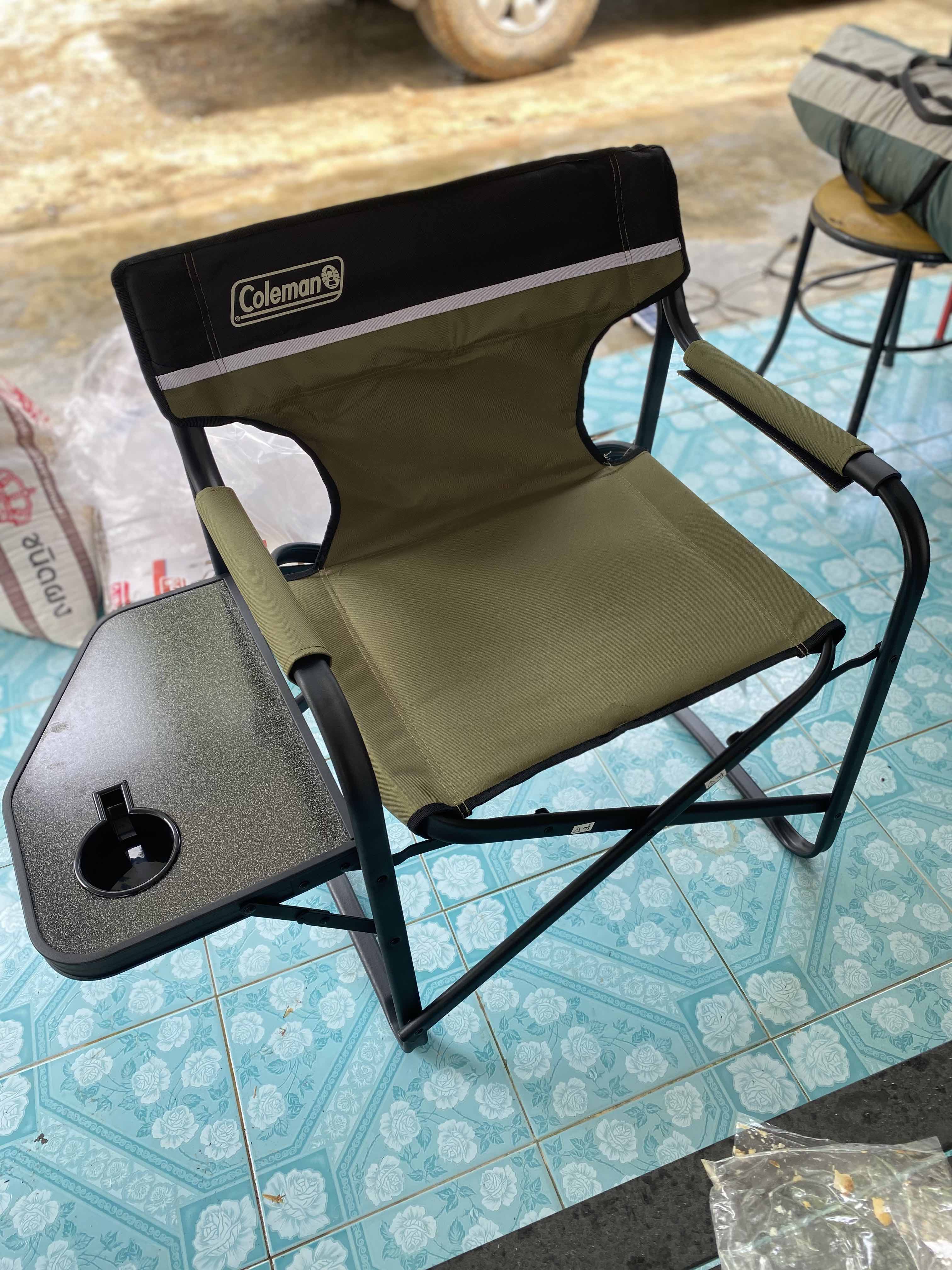 Coleman Side Table Deck Chair (Olive) | Lazada.co.th