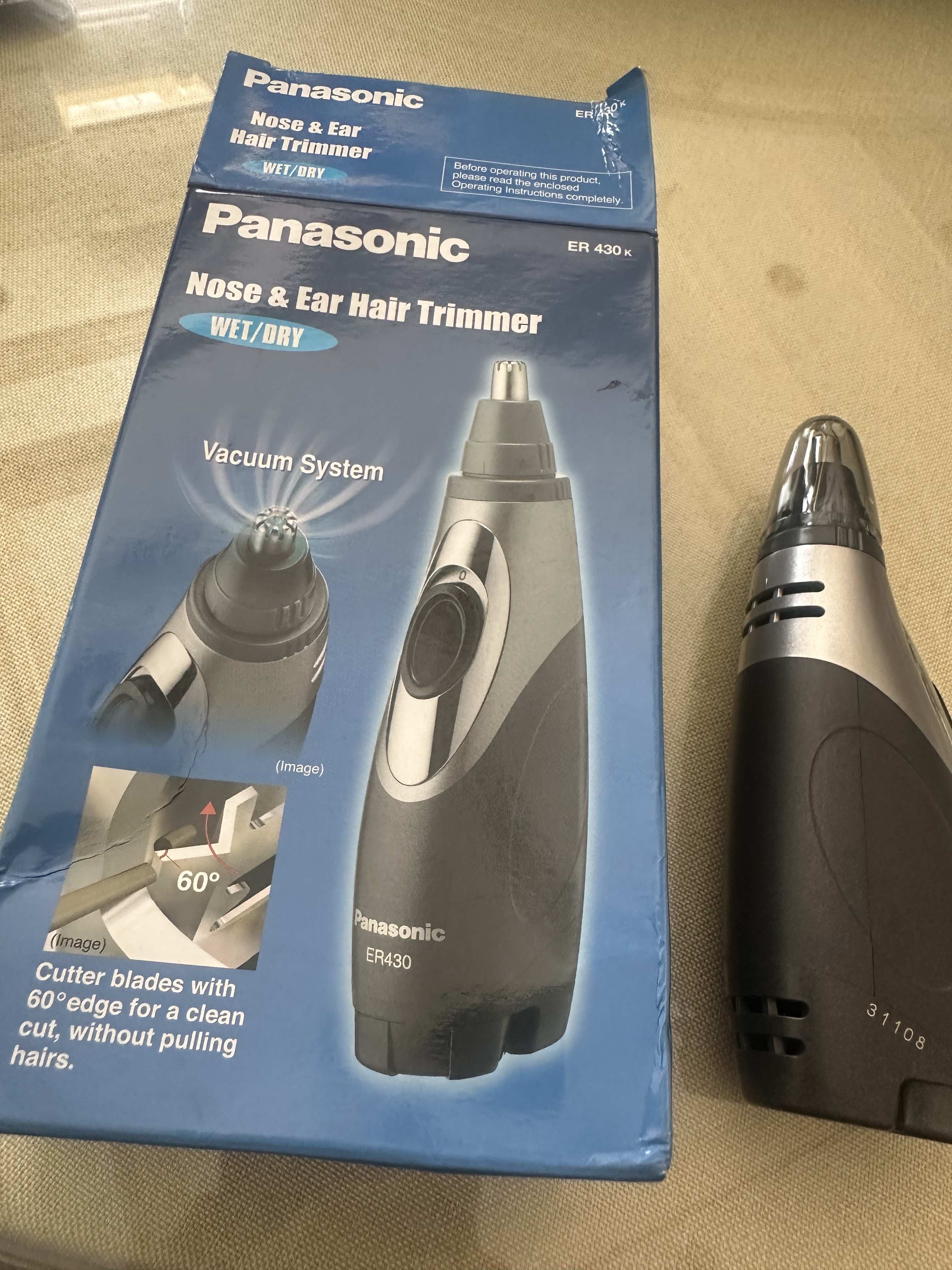 Panasonic Nose Ear Hair Trimmer ER-430K (Battery not included