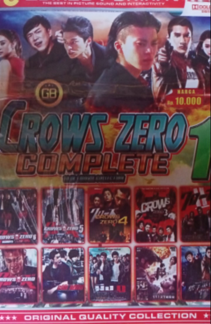 KASET DVD KOLEKSI CAMPURAN 10 JUDUL FILM CROWS ZERO VS FILM AZUMI LENGKAP- FILM BOXOFFICE ACTION TERBARU-FILM ACTION BARU TERLARIS-TEKS SUBTITTLE  INDONESIA ADA-FILM DEWASA FULL ACTION-BUKAN FILM PORNO-FILM DEWASA JEPANG  XXX-FILM BOKEB JEPANG