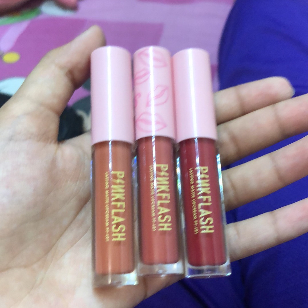 READY STOCK Pinkflash Slipsmatte lipmatte Lipstick Lip stick