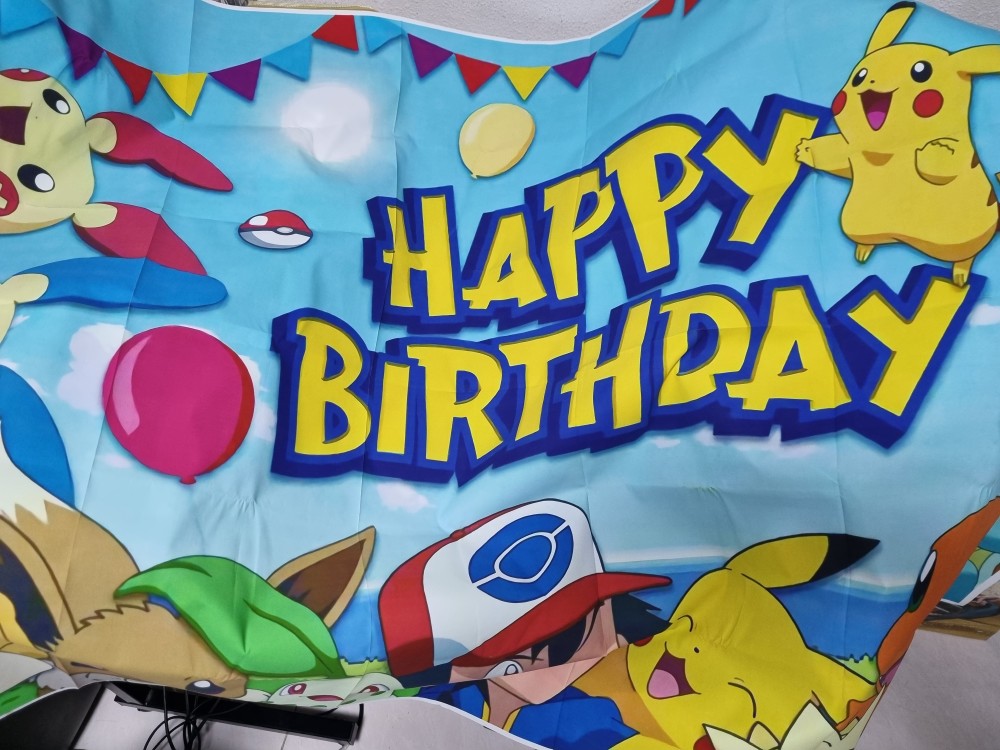 Buy AERZETIX Cartoon Pikachu Happy Birthday Photo Banner Gold Glitter  Pokemon Theme Banner for Baby Kids Birthday Party Decoration Supplies  Online at desertcartCyprus
