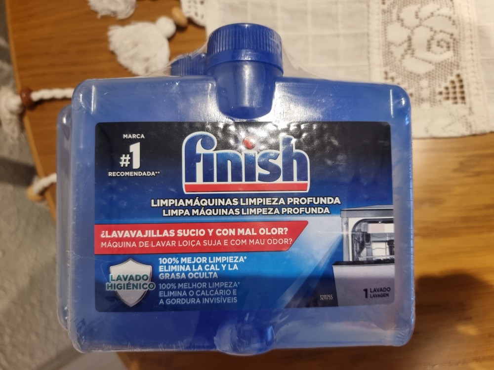 3×Finish Limpiamáquinas - Limpia lavavajillas contra el mal olor